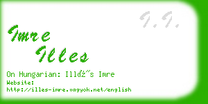 imre illes business card